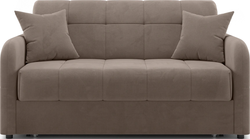 Диван прямой Гаспар 140, модель 045, Happy 233 (коричневый)