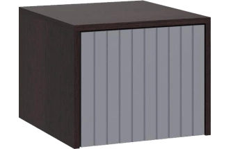 Шкаф навесной Роут 3, венге / графит софт