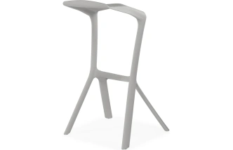 Барный табурет Mega, пластиковый, серый