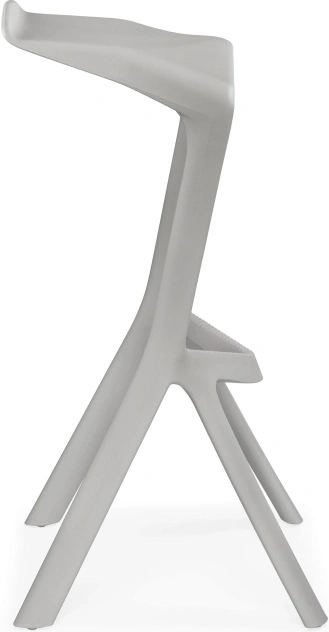 Барный табурет Mega, пластиковый, серый