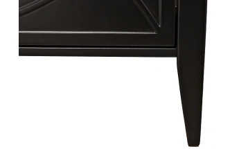 Тумба прикроватная 151SV-00008, с ящиками, черная