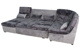 Диван модульный п-образный София 2, Kioto grafit, Kioto dove