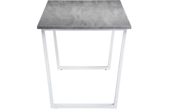 Кухонный стол Лота Лофт, 120x74, ЛДСП, бетон, каркас белый матовый