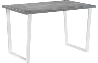 Кухонный стол Лота Лофт, 120x74, ЛДСП, бетон, каркас белый матовый