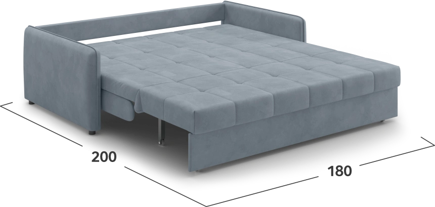 ​Диван прямой Монако 180, модель 068, Balance 996​ (серый)