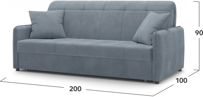 ​Диван прямой Монако 180, модель 068, Balance 996​ (серый)