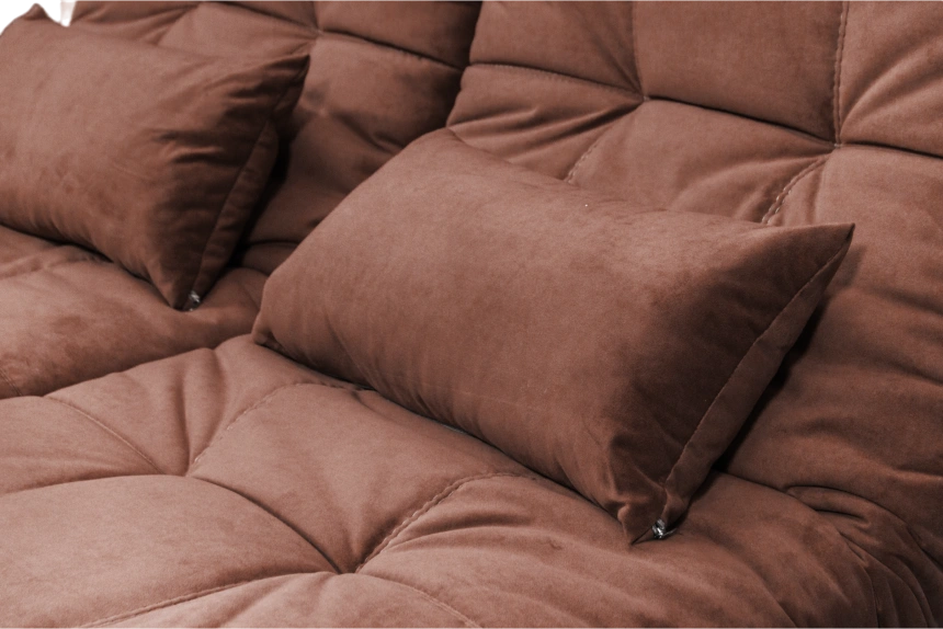 Диван угловой София 2 удлиненный, MONAKO-A 04, MONAKO-A 14, с задней тканью