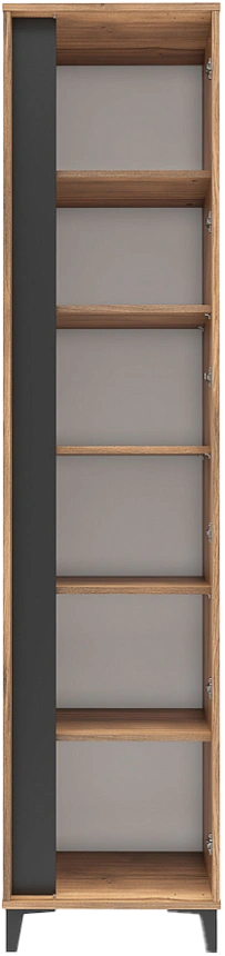 Шкаф пенал Богемия, однодверный, Дуб барокко / Зелёный