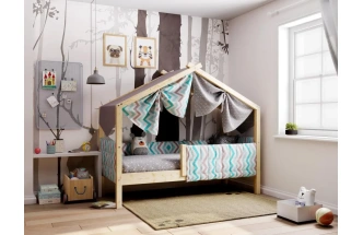 Кровать-домик детская Ассоль, 70*160, лаванда