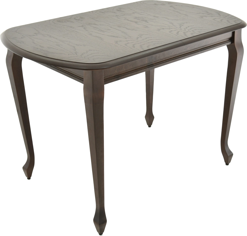 Кухонный стол Прага, 110, орех темный, каркас орех темный