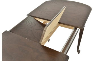 Кухонный стол Прага, 110, орех темный, каркас орех темный