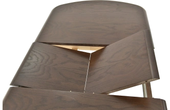 Кухонный стол Прага, 110, орех темный, каркас орех темный