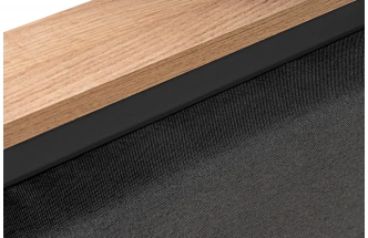 Двуспальная кровать Тхан, 180x200, дуб крафт золотой / антрацит