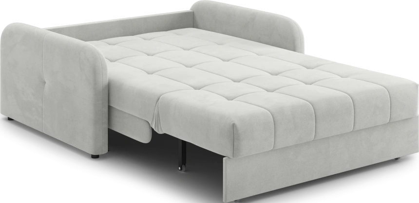 Диван прямой Гаспар 140, модель 045, Happy 900 (светло-серый)