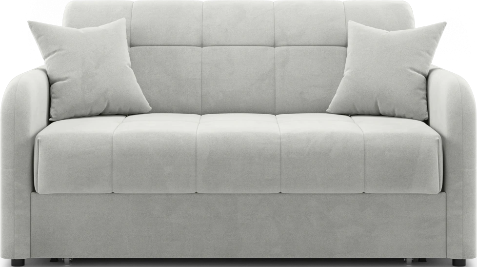 Диван прямой Гаспар 140, модель 045, Happy 900 (светло-серый)