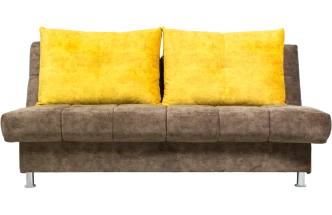 Диван прямой Финка 3, Fresca yellow, Fresca chocolate