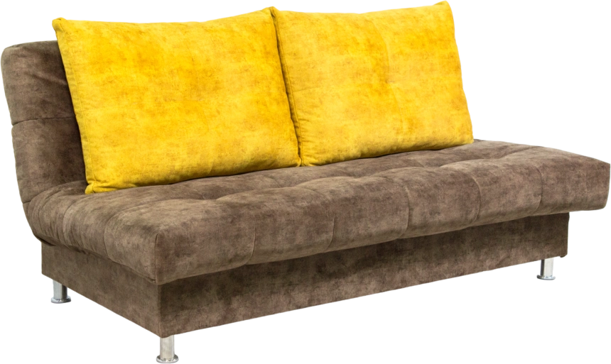 Диван прямой Финка 3, Fresca yellow, Fresca chocolate