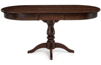 Кухонный раздвижной стол Сайрус, 120(160)х84х76, орех темный