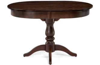 Кухонный раздвижной стол Сайрус, 120(160)х84х76, орех темный