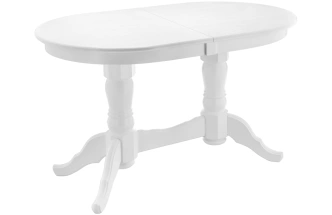 Кухонный обеденный раздвижной стол Деон, 130(165)x80x79, белый