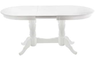Кухонный обеденный раздвижной стол Деон, 130(165)x80x79, белый