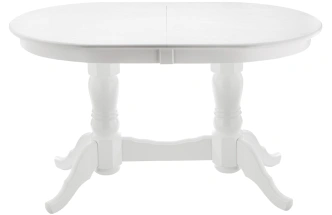 Кухонный обеденный раздвижной стол Деон, 130(165)x80x79, белый