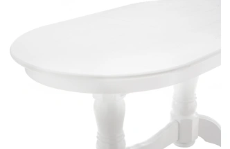 Кухонный обеденный раздвижной стол Деон, 130(165)x80x79, белый