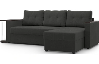 Диван угловой Атланта, модель 110, Savana Grey (серый) / венге