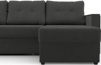 Диван угловой Атланта, модель 110, Savana Grey (серый) / венге