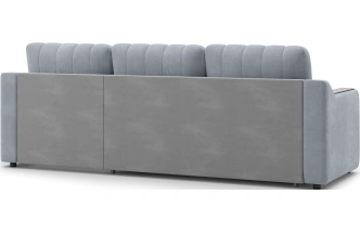 Диван угловой Мурано, модель 101, Maxx 900 (серый) / венге