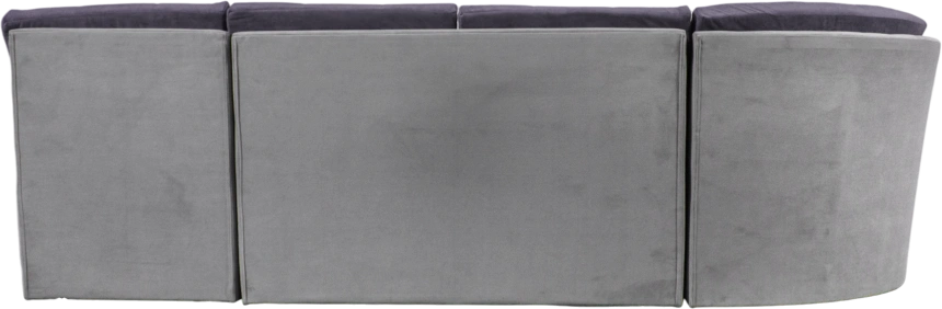 Диван угловой София 2 удлиненный, MONAKO-A 08, MONAKO-A 14, с задней тканью