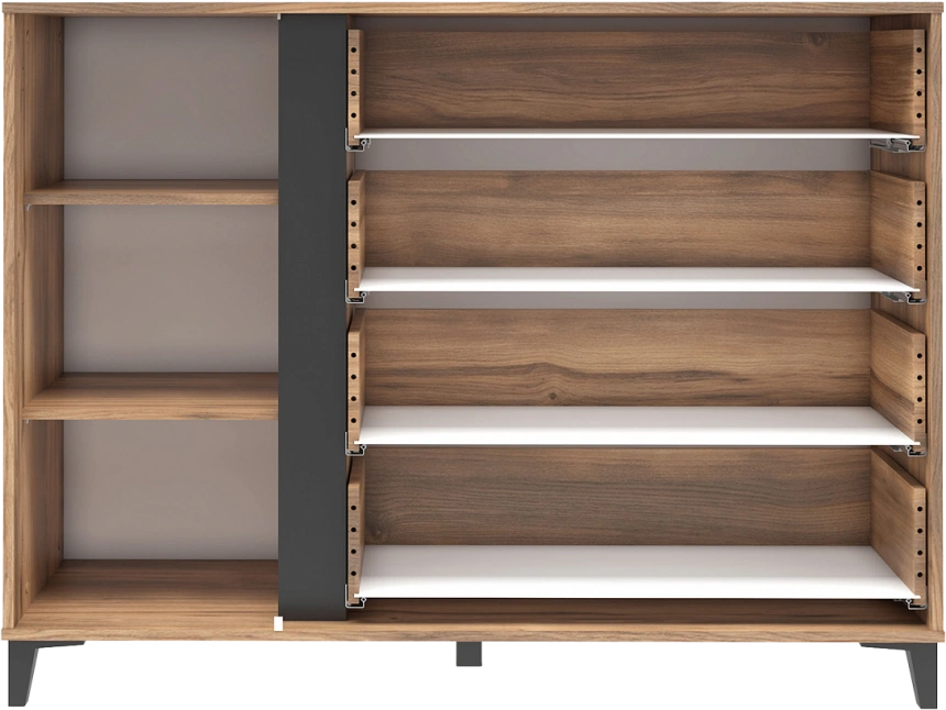 Комод Богемия, Дуб барокко/Бежевый