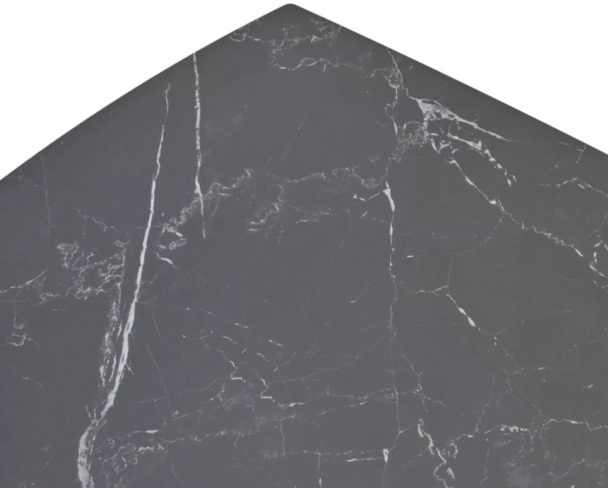 Кухонный раздвижной стол Balde 120, Matt Black Marble Solid Ceramic, Black