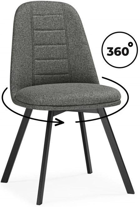 Стул Texas 2, поворотный 360, серый / черный