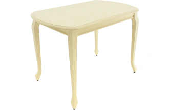 Кухонный стол Прага, 110, слоновая кость, каркас слоновая кость