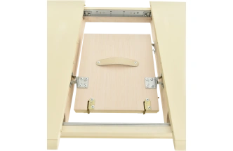 Кухонный стол Прага, 110, слоновая кость, каркас слоновая кость