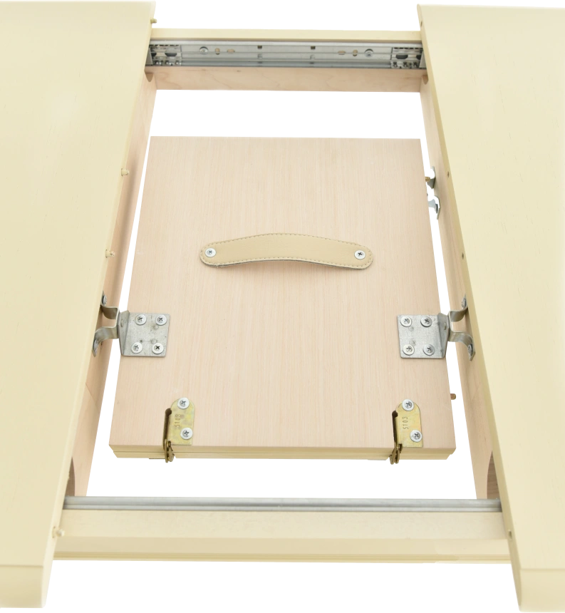 Кухонный стол Прага, 110, слоновая кость, каркас слоновая кость