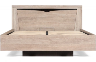 Двуспальная кровать Магантия, 160x200, с ПМ, парящая, дуб баррик