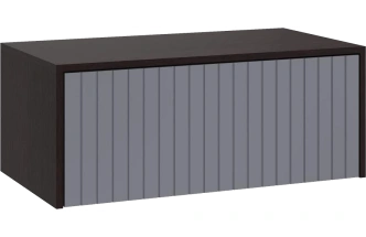 Шкаф навесной Роут 4, венге / графит софт