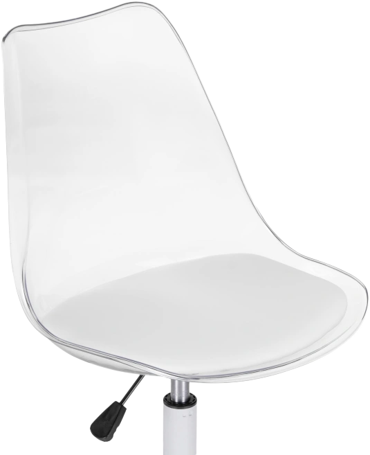 Компьютерное кресло Kolin, с подушкой, clear / white