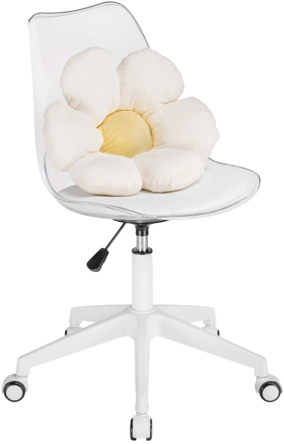 Компьютерное кресло Kolin, с подушкой, clear / white