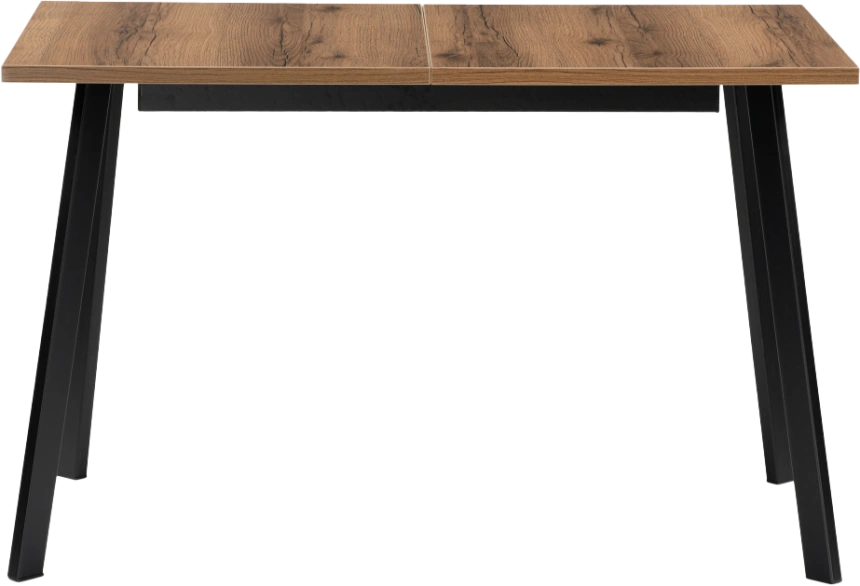 Кухонный стол раздвижной Колон Лофт, 120(160)x75, ЛДСП, дуб делано темный, каркас матовый черный