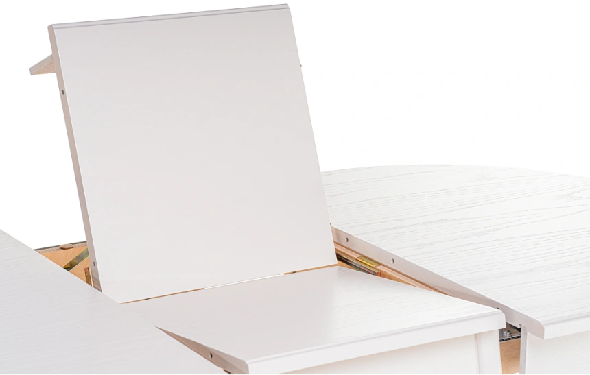 Кухонный раздвижной стол Сайрус, 120(160)х84х76, молочный