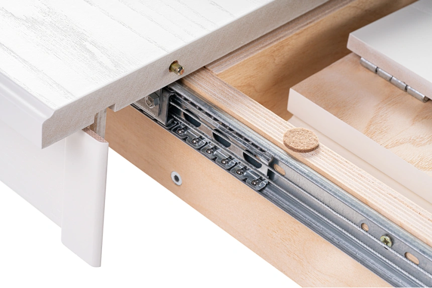 Кухонный раздвижной стол Сайрус, 120(160)х84х76, молочный