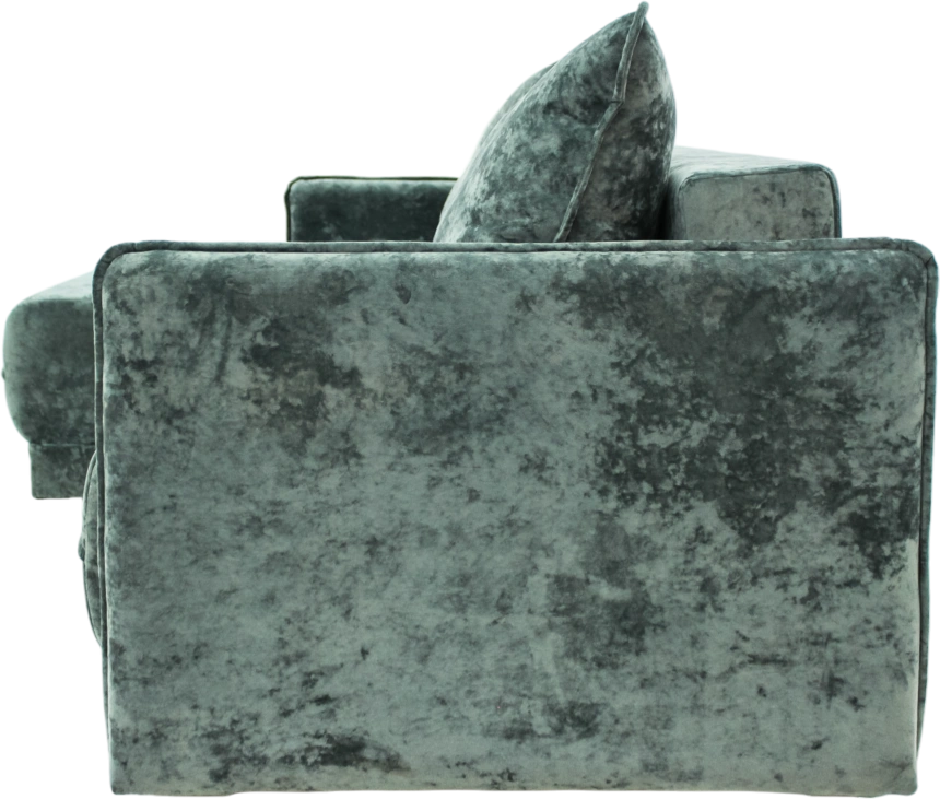 Диван угловой Оскар, Плюш Дасти Грин