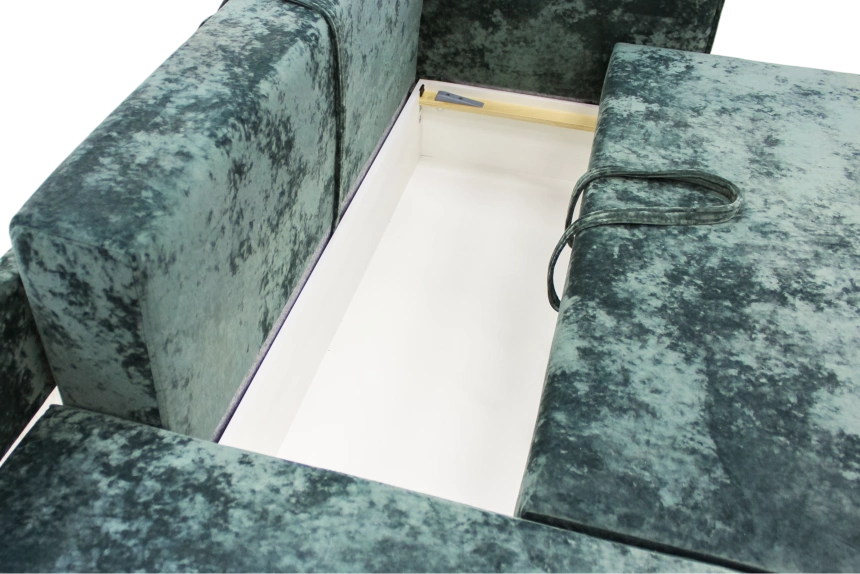 Диван угловой Оскар, Плюш Дасти Грин