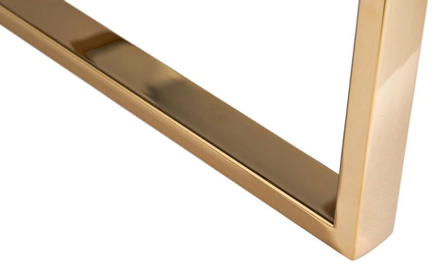 Стеллаж 47ED-00401, со стеклянными полками, золото