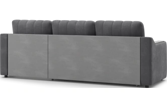 Диван угловой Мурано, модель 101, Maxx 965 (темно-серый) / венге