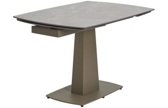 Кухонный раздвижной стол Balde 120, Matt Latte Stone Solid Ceramic, Taupe