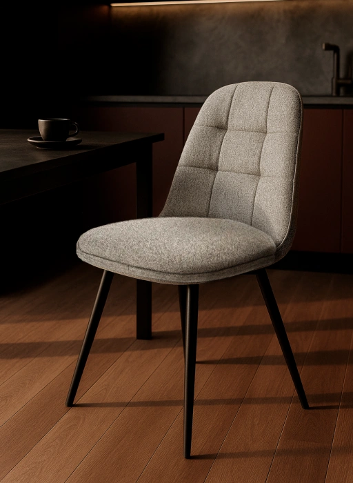 Стул Texas 1, поворотный 360, светло-серый / черный